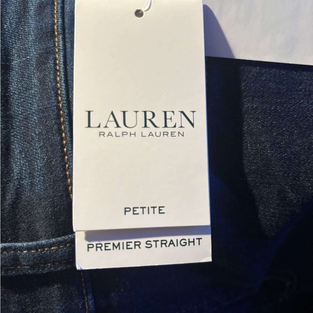 Lauren Ralph Lauren Premium Straight Petite Jeans - Picture 7 of 11
